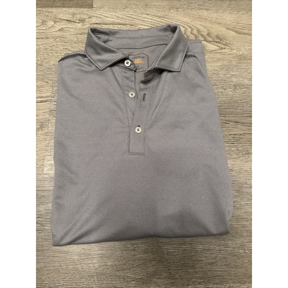 Cremieux  club SS performance‎ size large gray Shirt Sleeve Shirt
